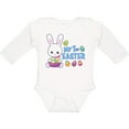 thumbnail image 3 of Inktastic My 1st Easter with Bunny and Easter Basket Boys Long Sleeve Baby Bodysuit, 3 of 5
