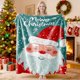 thumbnail image 4 of Manta de Franela con Estampado Navideño | Suave y Cómoda | 130 X 100 Cm | Multicolor | Material: Poliéster | Decoración Navideña para El Sofá Del Dormitorio, 4 of 7