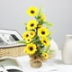 thumbnail image 4 of Flores simuladas,Flores artificiales Falsas plantas de plástico que no se desvanecen,Caja de ventana de porche de jardín Decoración ,Boda Novia Ramo Flores Amarillas 3 piezas Sunnimix Flores simuladas, 4 of 8