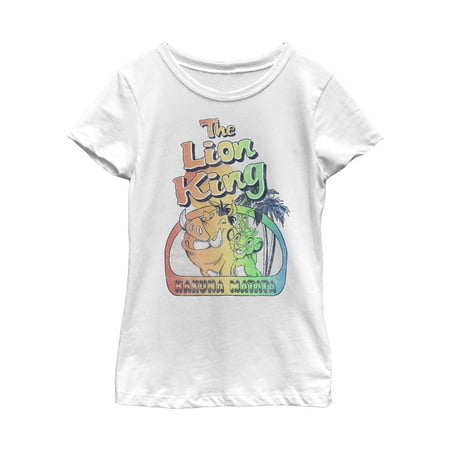 Lion King Girls' Retro Best Friend Frame T-Shirt