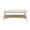 Off-White+Natural + Wood+3, variant on DIANJIE Two Tone Off White Pecan Wood Coffee Table 48 Inch Solid Wood Frame MDF Top With Lower Storage Shelf For Living Room Easy Assembly