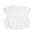 thumbnail image 3 of Tiijoy Girls Lace Ruffle Sleeve Layering Shirt Lightweight Button-Up Shirt Top, Sizes 7-14, 3 of 5