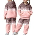 thumbnail image 4 of CAIVO Child Girls Fashion Casual Ice Cream Print Hooded Tracksuits Sweatsuit Long Sleeve Tops And Pants Big Kids Youth Two Piece Outfit Sets With Soft Comfort Fit 12-13 Years, 4 of 8
