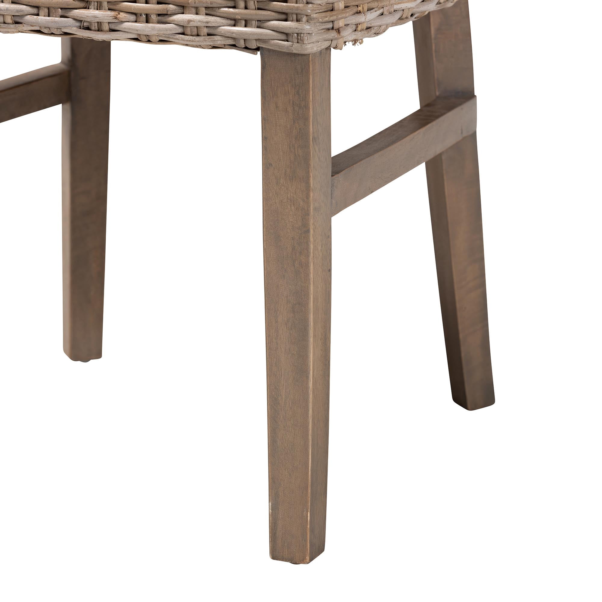 bali & pari Dining Chair, Gray and Brown