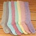 thumbnail image 6 of BambooMN Women's Fuzzy Feather Soft Cozy Knee High Socks - Assortment 2G - Extra Large - 2 Pairs, 6 of 6
