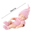 TERGAYEE 7.1inch Sleeping Reborn Baby Dolls, Full Body Soft Rubber