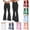 Black, variant on CHUMUD High Waist Workout Yoga Pants for Women Stretchy Tummy Control Running Flare Leggings Cute Polka Dots Gym Pants