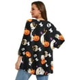 thumbnail image 4 of LARACE Women's Plus Size Tops 3/4 Length Sleeve Shirts Dressy Casual V Neck Tunic Blouse Flower42_3X, 4 of 6