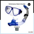 thumbnail image 4 of Dolfino Pro Pinnacle Adult Mask and Snorkel Combo Set - Blue, 4 of 6