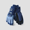 thumbnail image 6 of MAIHAN-Kids Waterproof Winter Gloves Warm Snow Gloves Boys Girls Ski Gloves Toddler Mittens Windproof, Cartoon Print Snow Gloves for Boys Girls 7-10 Years(A-Dark Blue), 6 of 7