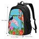 thumbnail image 5 of Balery Tropical Jungle Flamingo Mochila con carga USB para hombre y mujer - Mochila impermeable y antirrobo para portátil con puerto USB para viajes, trabajo, estudios y universidad, 5 of 7