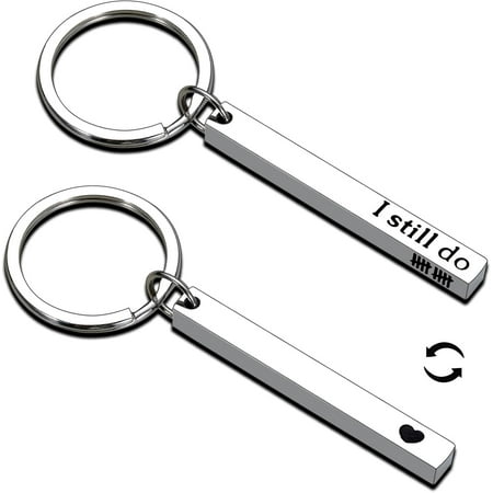 10th Anniversary Tin Gifts – 10 Year Tin Anniversary Wedding Gifts for Husband Wife Gifts for 10 Anniversary Tin Gifts for Boyfriend Girlfriend I Still Do Anniversary Tin Keychain Gifts for Him Her
