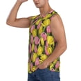 thumbnail image 3 of Daiia Tulips Flowers Printed Men's Tank Tops,Casual Soft Sleeveless Gym Muscle Shirts Bodybuilding Tee-XX-Large, 3 of 8