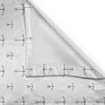 thumbnail image 3 of Ambesonne Anchor Kitchen Curtains, Retro Tattoo Art, 55"x39", Black White, 3 of 3