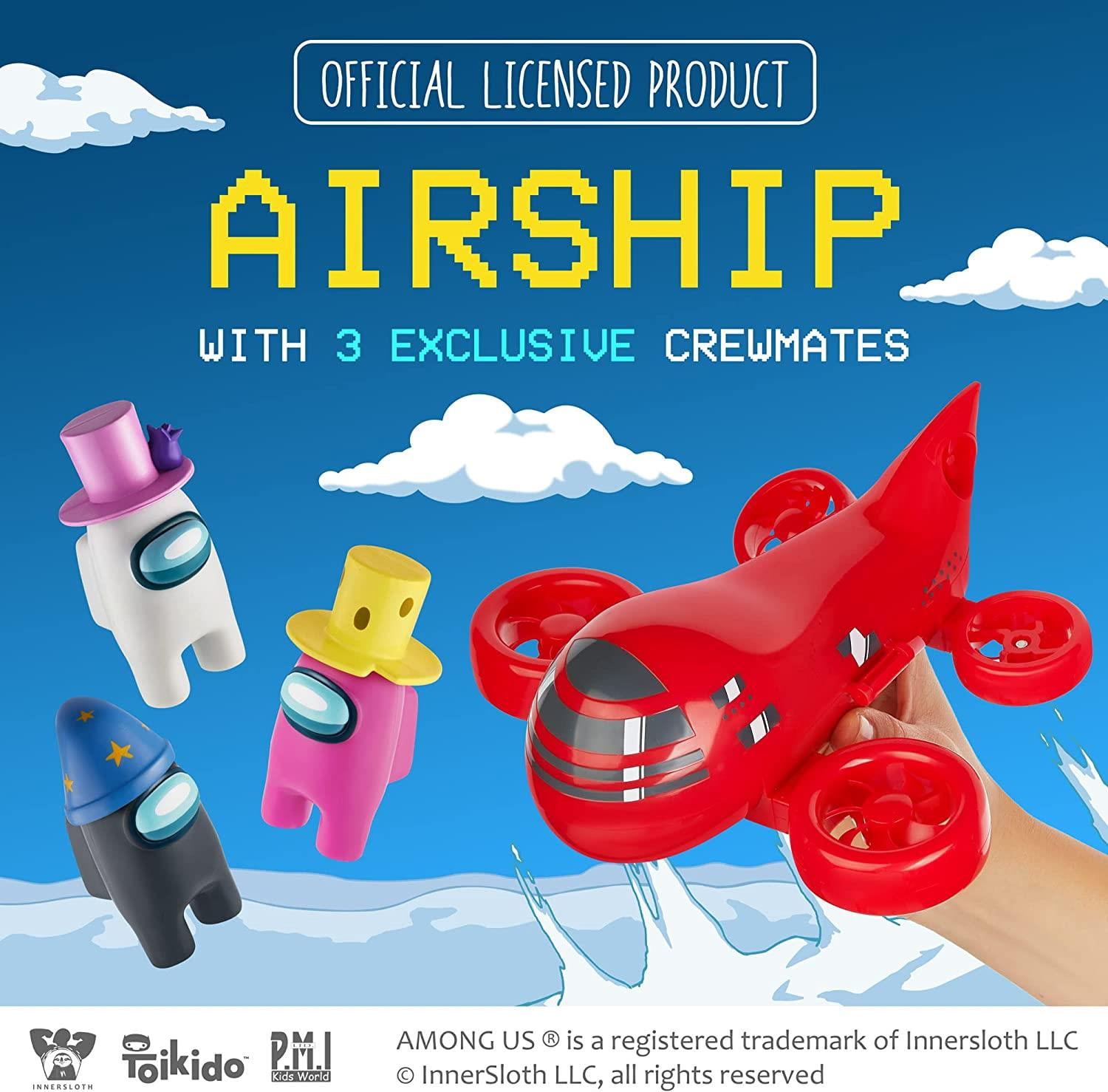 Among Us Airship 3ct Exclusive Crewmate Figures Pink Black White
