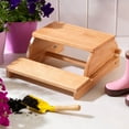 thumbnail image 1 of KidKraft Small Wood Flip Step Stool and Kids Chair - Natural | 15321, 1 of 1
