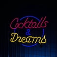 thumbnail image 2 of Handmadetneonsign Cocktails And Dreams Neon Sign, Cocktails Wall Art Decor, Bar Pub Coffee Wall Decor, 2 of 5