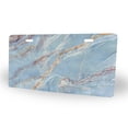 thumbnail image 2 of Yehwow Blue Marble texture design Metal Car Plate Decorative Aluminum License Plate Tag Sign, 2 of 5