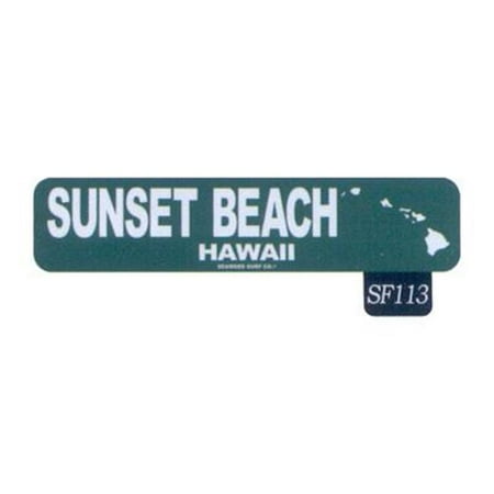 Paradise Surf Sign - Seaweed Surf Co SF113 4X18 Aluminum Sign Sunset Beach