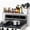 Silver, variant on Spice Rack Shelf for Kitchen Stove, Adjustable 27 to 33 Inch Spice Rack Organizer, 4 Level Adjustable Height Stove Top Shelf for Kitchen, Over the Stove Shelf for Curved Stove, Black