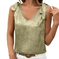 thumbnail image 2 of Amkhujs Womens Tank Tops Casual Sleeveless Shirts V Neck Tops Vacation Summer Outfits, 2 of 9