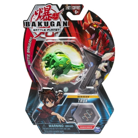 Bakugan, Trox, 2-inch Tall Collectible Action Figure and Trading Card, for Ages 6 and Up