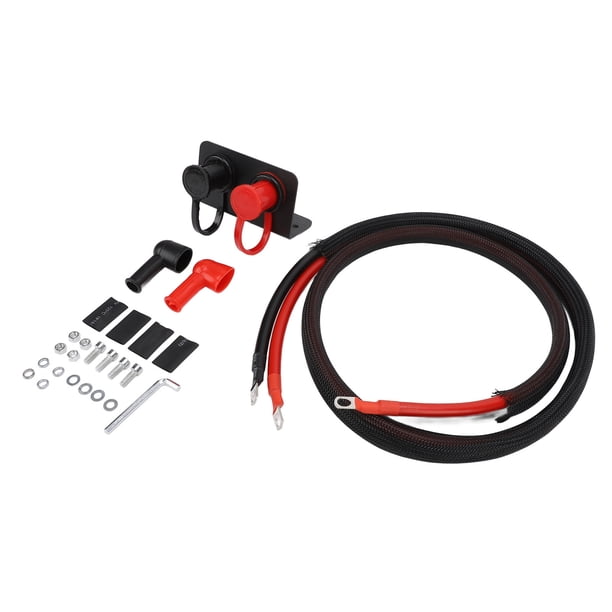 Kit De Reubicación Remota De Batería, Arranque Por Puente Resistente A Alta Corriente 250A 3/8 Pulg. Poste De Salto De Batería Con Perno De Fácil Acceso Para Automóvil,