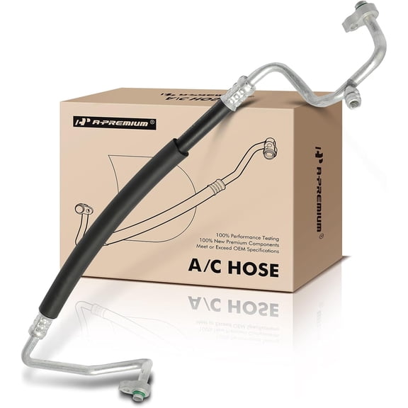 A-Premium A/C Discharge Line Hose Assembly Compatible with Mazda 3 Mazdaspeed 2007-2009 2.3L Turbocharged, Compressor to Condenser