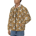 thumbnail image 3 of Kdxio Forest Animal Print Men Hoodies Casual Hoodies for Men with Zip Pockets Full Zip Long Sleeve Sweatshirt Sports Hooded Jacket-3X-Large, 3 of 5