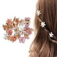 thumbnail image 1 of Pinzas Para El Cabello Con Flores, Pinzas Para El Cabello Con Flores Pequeñas Y Compactas, 18 Piezas, Portátiles Para Viajes Diarios Para Mujeres, 1 of 7