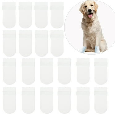 20pcs Disposable Dog Shoes for Large Dogs, Dog Paw Protectors, Dog Booties for Large Dog, Suitable for Pets Outdoors