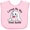 AD-Pink, variant on Inktastic Loved by My Great Auntie Bunny Rabbit Boys or Girls Baby Bib