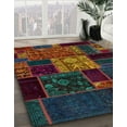 thumbnail image 2 of Ahgly Company Indoor Rectangle Abstract Coffee Brown Patchwork Area Rugs, 3' x 5', 2 of 6
