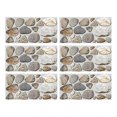 thumbnail image 1 of 6 Sheets of Pebble Pattern Wall Stickers Waterproof Wallpaper Oilproof Stickers, 1 of 3