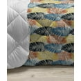 thumbnail image 3 of Floral Down Alternative Comforter, Abstract Colorful Design Jumble Motifs Forms and Shapes Repetition Print, Microfiber Quilt for All Season, 5 Sizes, Cream and Multicolor, by Ambesonne, 3 of 3