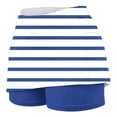 thumbnail image 6 of Skort Shorts Women, Striped Print High Waisted Golf Skirts with Pockets Athletic Casual Tennis Mini Skirt (M, Blue), 6 of 6