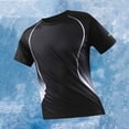 thumbnail image 6 of Men's T-Shirt Polyester Quick Dry Running Top, Short Sleeve Crewneck Athletic Shirt, Breathable Moisture-Wicking for Gym Workout Casual Daily Sports, Solid Color | Zenithor,Black L, 6 of 7