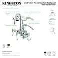 thumbnail image 2 of Kingston Brass CC615T5 Clawfoot Tub Filler With Hand Shower, Oil Rubbed Bronze, 2 of 7