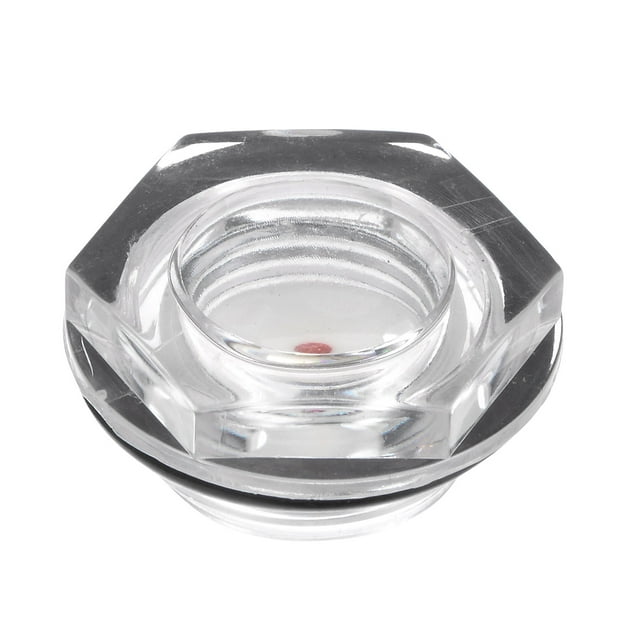 Unique Bargains 3/4' Male Threaded Organic Glass Air Compressor Oil Level Gauge Sight Glass