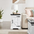 thumbnail image 2 of 2-Piece Modern Farmhouse Living Room Table Set, Barn Design Coffee Table & End Table, Center Table, Cocktail Table w/Hinged Lift Top for Living Room, 2 of 21