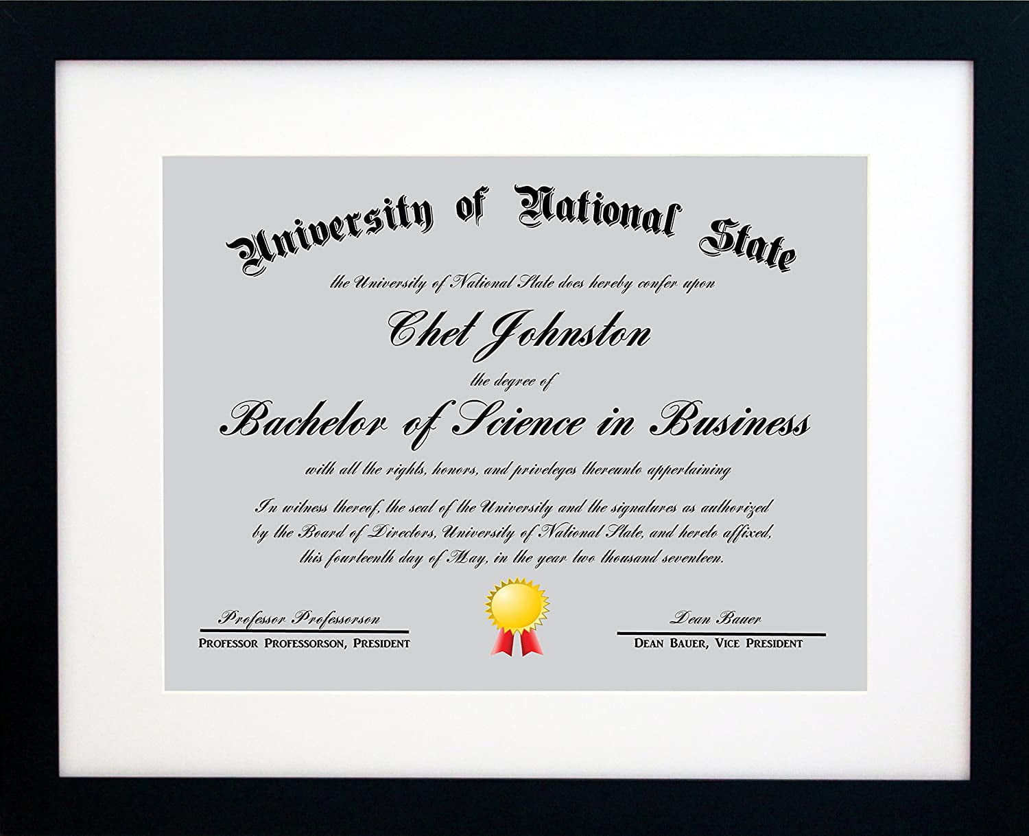 2-Pack Includes Both Attached Hanging Hardware and Desktop Easel Wide Molding Certificates a Diploma Documents 8.5x11 Black Gallery Certificate and Document Frame Two Frames or a Photo