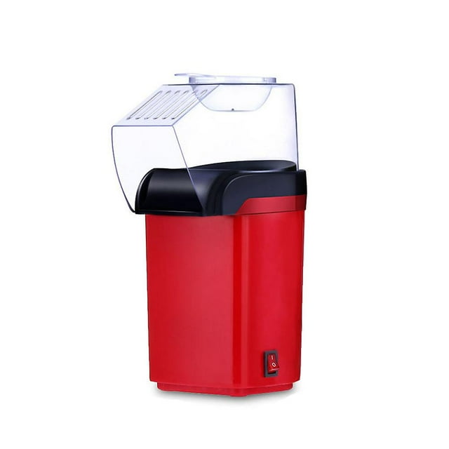 Hot air popcorn machine automatic popcorn device red 16.5x12x26.5cm