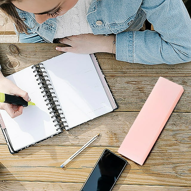 Estuche translúcido esmerilado - Caja de almacenamiento impermeable y segura para colegio, oficina y papelería de viaje