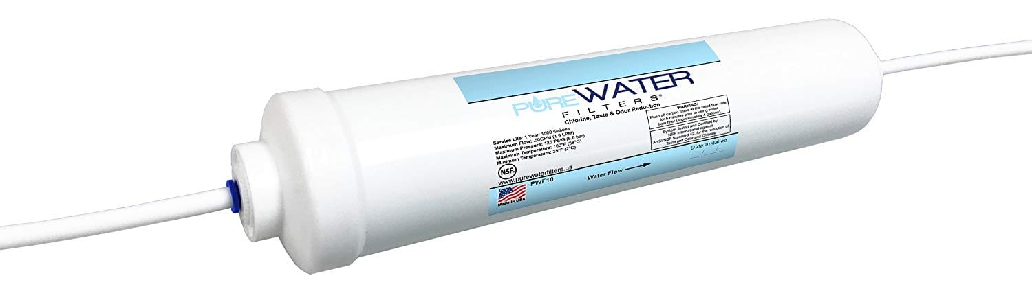 PureWater Filters Inline Filter Replacement For Refrigerators, Ice Makers, Coffee Makers, Water Fountains, Water Coolers, and More - image 2 of 8