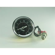 Viair 90090 2 in. Single Needle Gauge - Black Face Illuminated 220 PSI