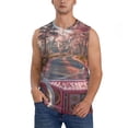 thumbnail image 2 of Picia Vintage Pink Drive View mens Cotton Tank Undershirts , Moisture-wicking Ribbed Tanks, Lightweight Cotton Tank Undershirts-Large, 2 of 8