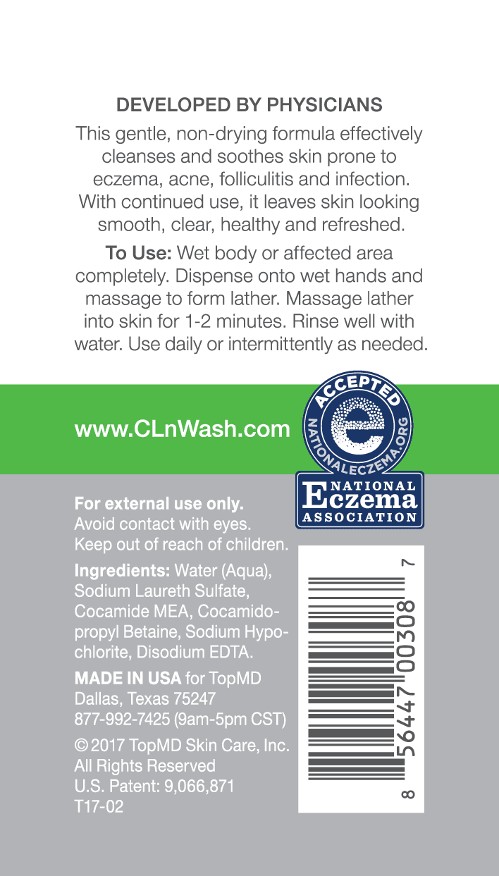 CLn® BodyWash - Non-Drying BodyWash Preserved with Sodium Hypochlorite, For  Compromised Skin Prone to Eczema, Dermatitis, Rash & Hidradenitis  Suppurativa, Frangrance-Free & Paraben-Free. 8 fl oz. 