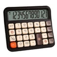 thumbnail image 2 of CNKOO Battery Operated Desktop Calculator - Voice/Silent  12 Digits Square Buttons  Large LCD Display  Portable Student Finance Calculator Office Supplies, 2 of 8