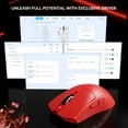 thumbnail image 5 of ATTACK SHARK X1 Gaming Mouse with Magnetic Charging Dock, PixArt PAW3395PRO Gaming Sensor, 40000DPI, BT/2.4G Wireless/Wired, 49g SUPERLIGHT Mouse, 100M Optical Microswitches for PC/Xbox/PS/Mac -Red, 5 of 9