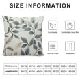 thumbnail image 5 of Nawypu  Leaf Jacquard Throw Pillow Covers  Decorative Blue Grey Leaf Pillowcases Cushion Covers for Couch Sofa, 5 of 5